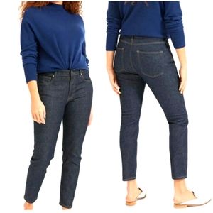 EVERLANE The Mid Rise Ankle Skinny Jean - Dark Indigo